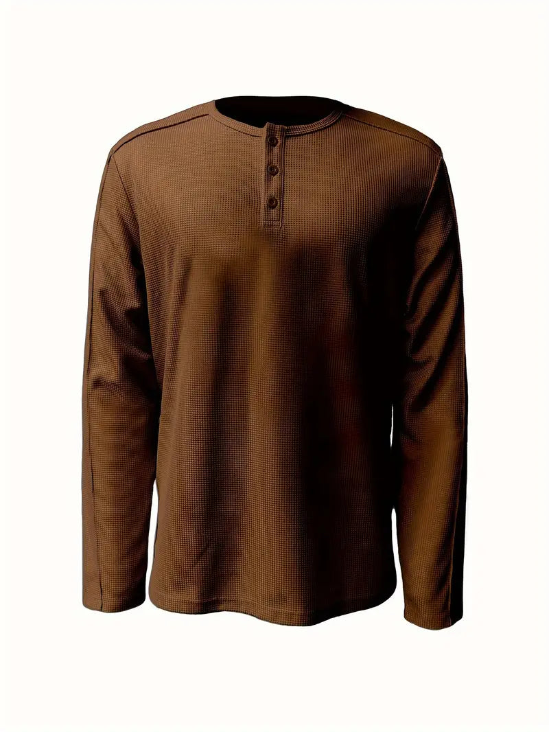 Luca - Minimalistisch Casual Gebreid Overhemd