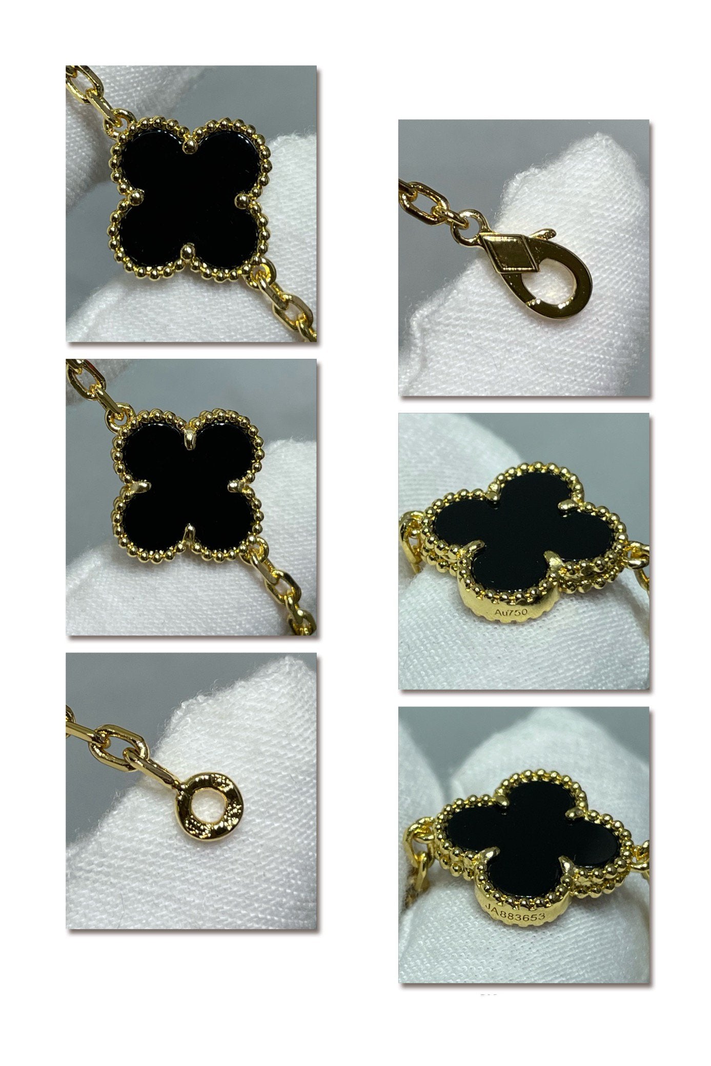 Clover™ | Onyx Zilveren Ketting (10 Motieven)