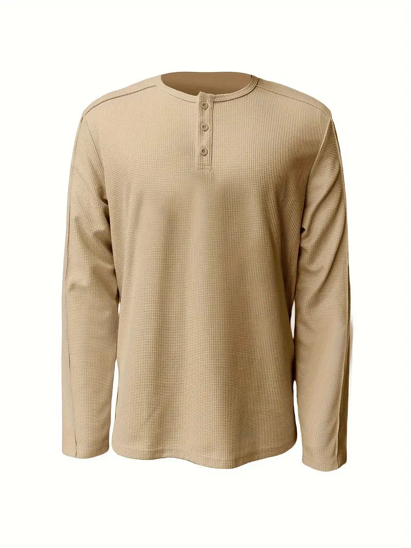 Luca - Minimalistisch Casual Gebreid Overhemd