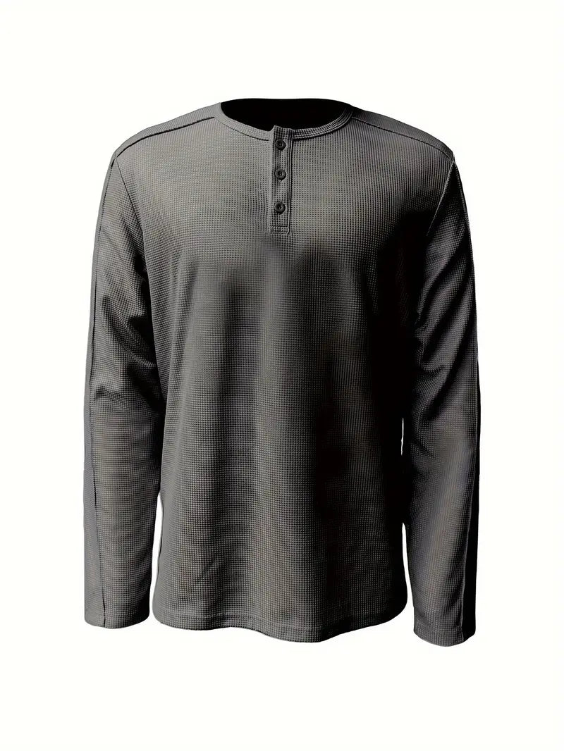 Luca - Minimalistisch Casual Gebreid Overhemd