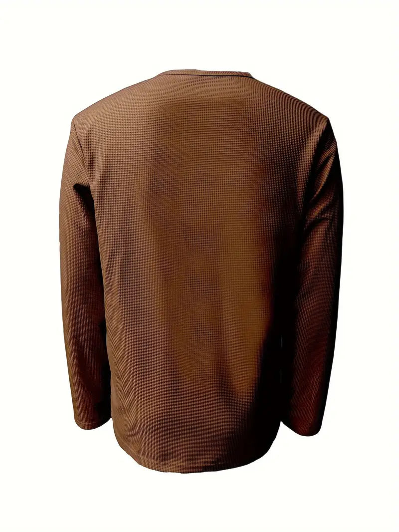 Luca - Minimalistisch Casual Gebreid Overhemd