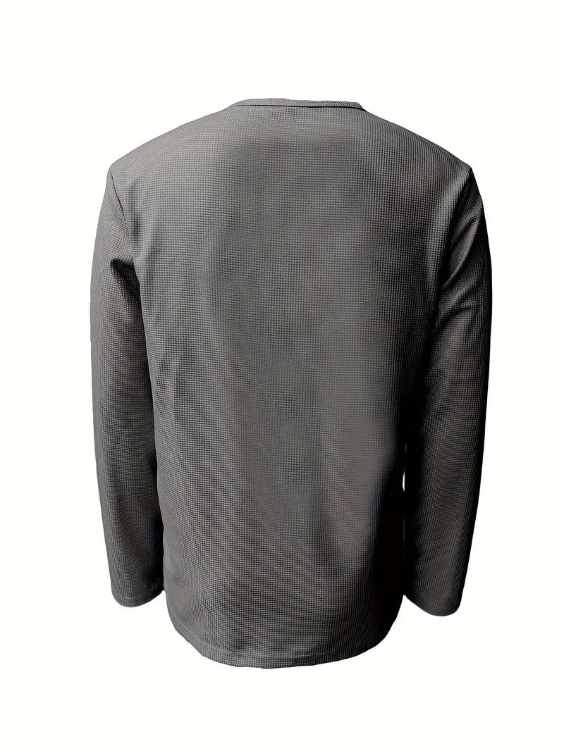 Luca - Minimalistisch Casual Gebreid Overhemd
