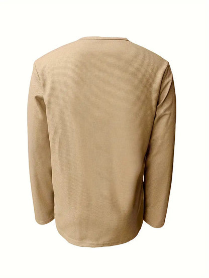 Luca - Minimalistisch Casual Gebreid Overhemd