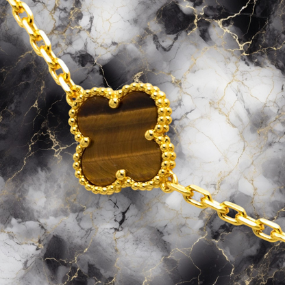 Tiger™ | Vintage Tiger Eye Gouden Ketting (10 Motieven, 42 cm)