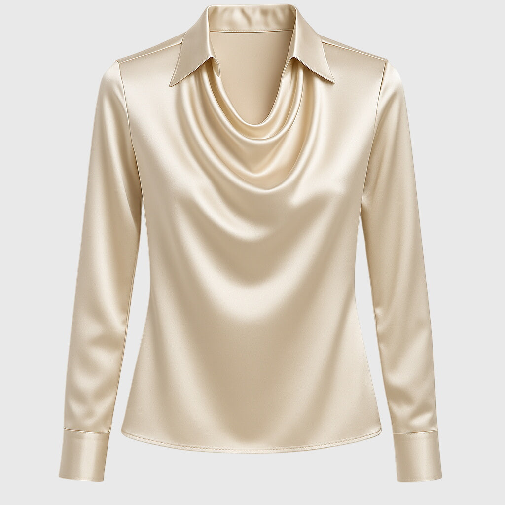 Silvia™ | Elegante Satijnen Blouse