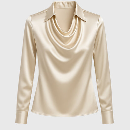 Silvia™ | Elegante Satijnen Blouse