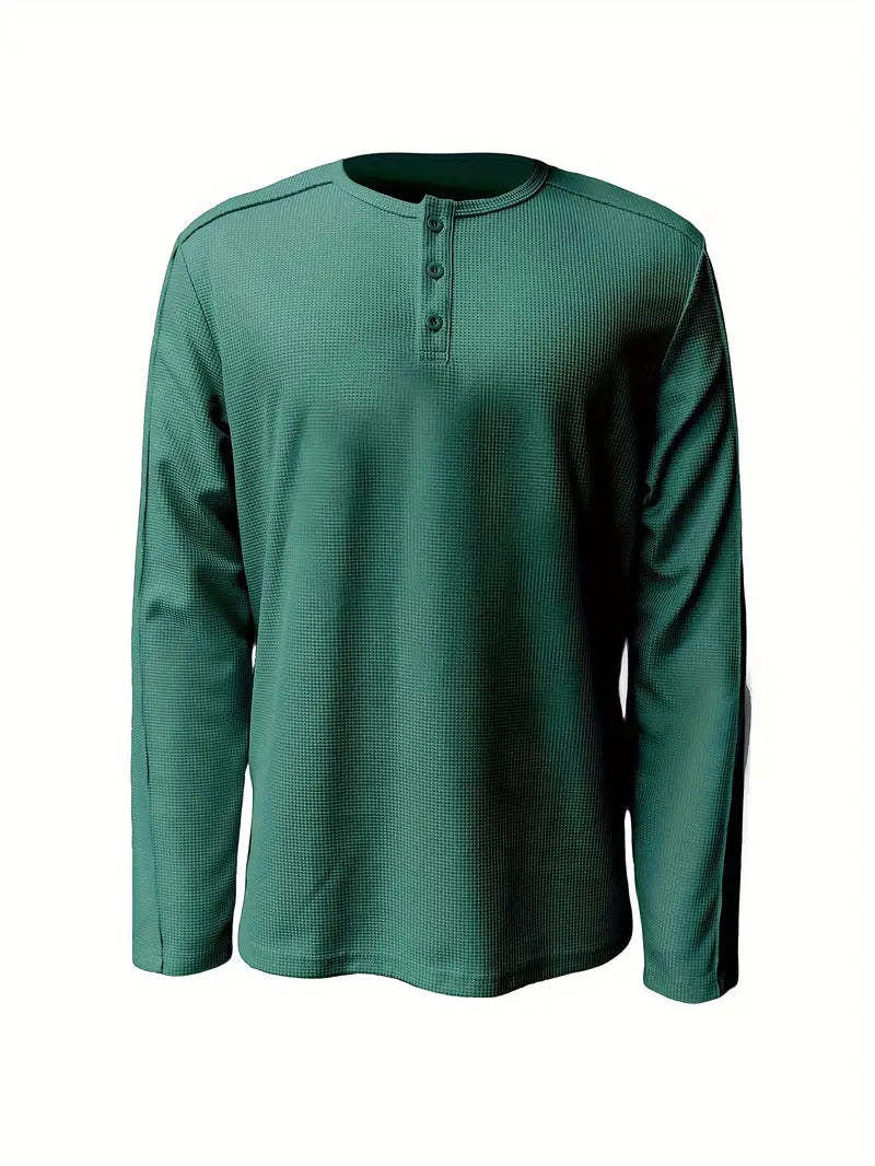 Luca - Minimalistisch Casual Gebreid Overhemd