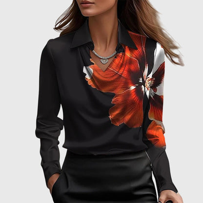 Silvia™ | Elegante Satijnen Blouse