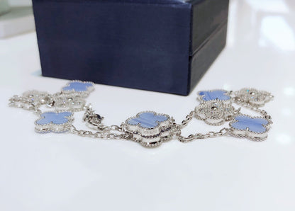Clover™ | Chalcedoon & Diamanten Ketting (10 Motieven)