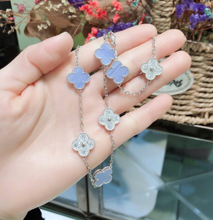 Clover™ | Chalcedoon & Diamanten Ketting (10 Motieven)