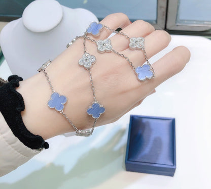 Clover™ | Chalcedoon & Diamanten Ketting (10 Motieven)