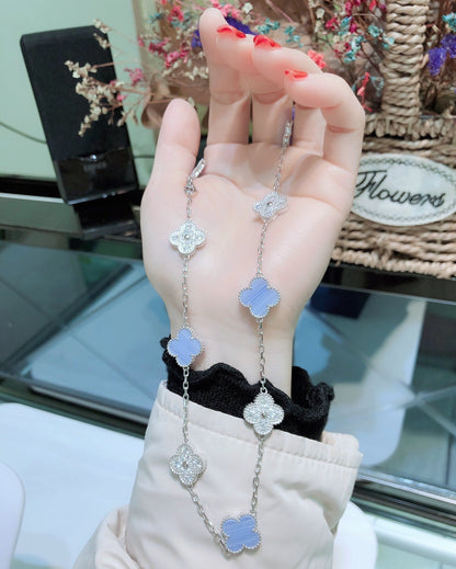 Clover™ | Chalcedoon & Diamanten Ketting (10 Motieven)